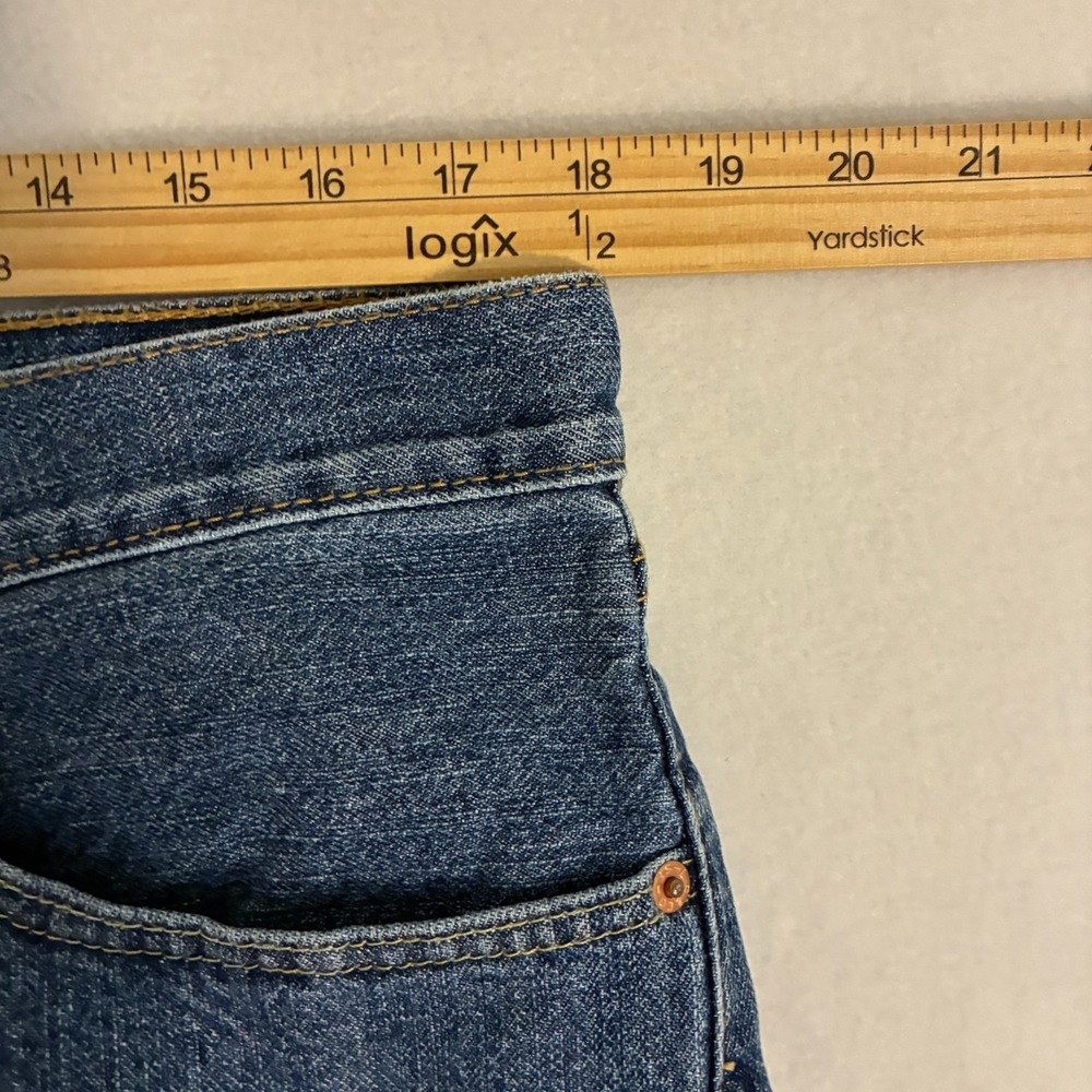 Levis 505 Shorts Jorts Mens Size 36 Denim Streetwear Hip Hop Skater Baggy - Picture 7 of 10